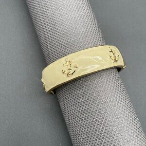 Anchor gold tone enamel bracelet sighed "Storm"